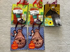 5 Pack Trader Joe's bag Reusable Shopping Tote Bag Eco friendly