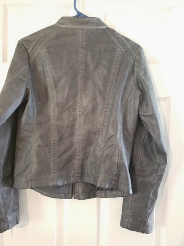 Indigo Saints Faux Leather Jacket Women 