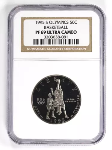 1995-S Olympics Basketball 50C Half Dollar Commemorative NGC PF69 UCAM