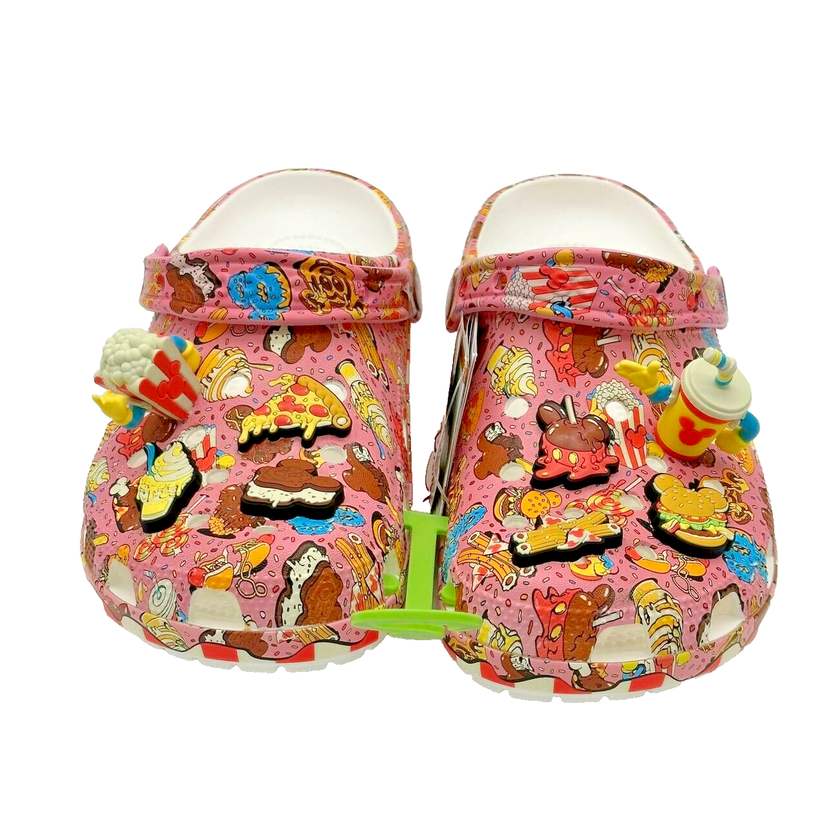Disney Parks Eats Churro Dole Whip Popcorn Adult Clogs CROCS 7/9