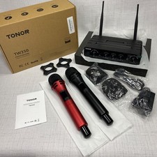 Tonor Tw350 Wireless 2 Set Microphones For Weddings/ Speeches/ Parties/ Karaoke