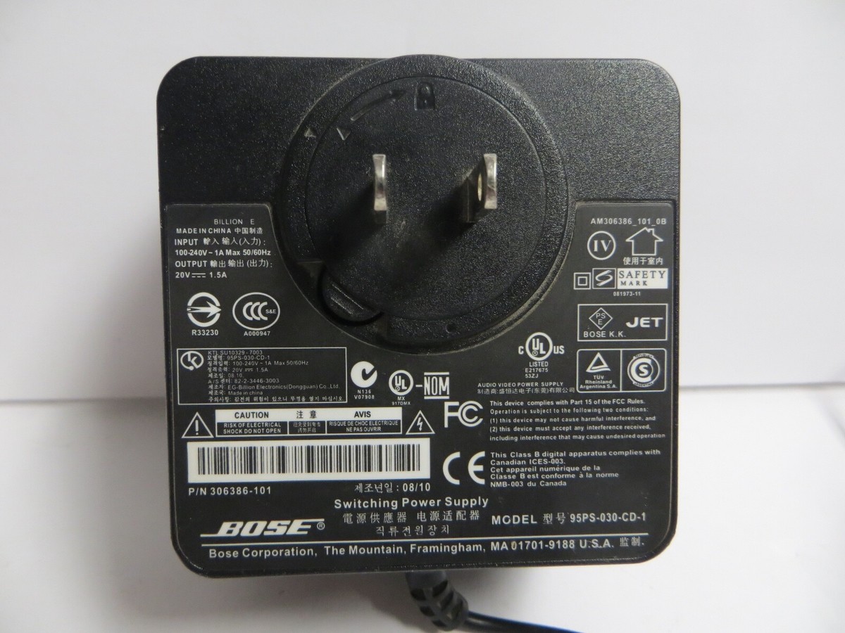 GENUINE Bose SoundDock Portable Power Supply AC Adapter GENUINE Bose SoundDock Portable Power Supply AC Adapter