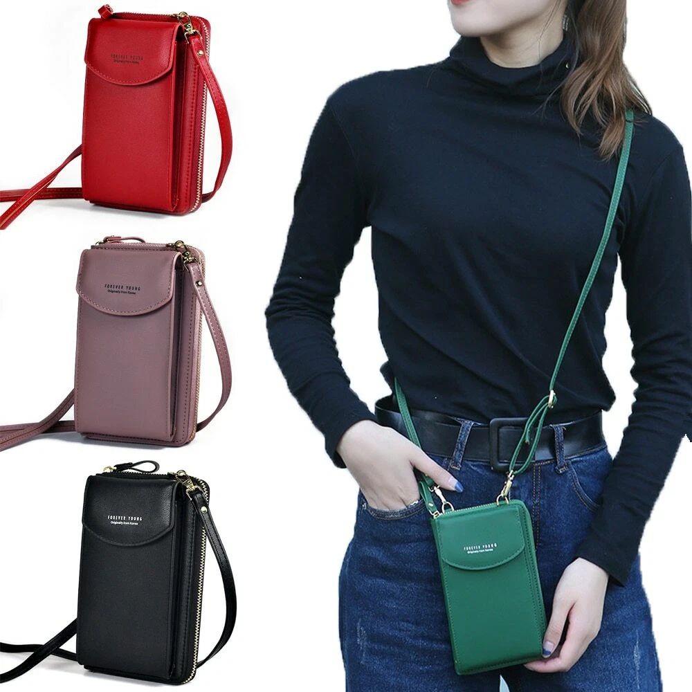 Bolsos bandolera bandolera para mujeres simple moda Messenger Bag Correa  Bolso de hombro Bolso de teléfono móvil