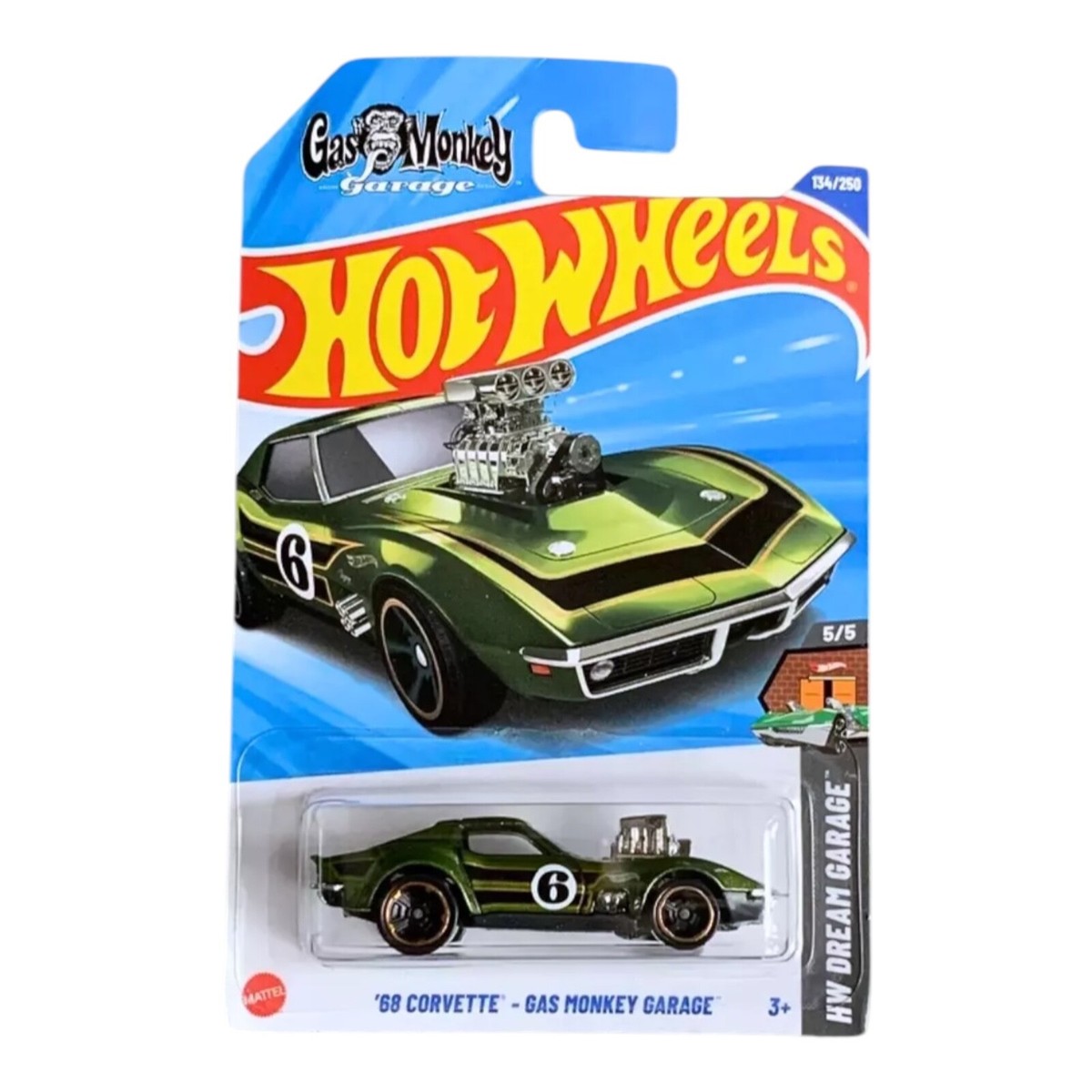 Hot Wheels 2025 '68 CORVETTE' - GAS MONKEY GARAGE, #134/250