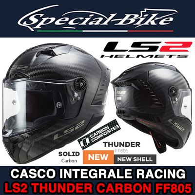 HELMET LS2 THUNDER CARBON FF805 CASCO MOTO IN CARBONIO LUCIDO | eBay