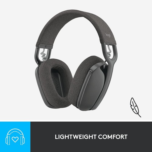 LOGITECH ZONE VIBE 100 LIGHTWEIGHT WIRELESS OVER EAR HEADPHONES - GRAPHITE - Picture 8 of 10