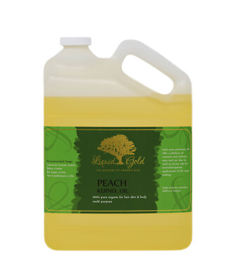 Gallon PREMIUM PEACH KERNEL OIL 100%PURE ORGANIC BEST FRESH NATURAL COLD PRESSED
