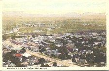 Lithograph Raton NM Birdseye Town View 1923