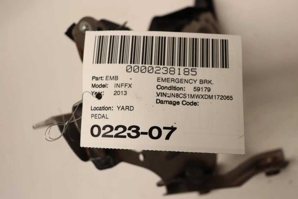 Infiniti FX37 2013 pastilla de pedal de parada de freno de piso con soporte OEM Foto 4 de 4