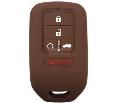 Alegender Black Silicone Smart Key Fob Cover Case Skin Protector Bag For 2015 2016 2017 2018 2019 2020 2021 Honda Civic Accord Pilot CR-V CRV 5 Buttons Key Remote A2C81642600 Price In UAE | Amazon UAE - Foto 9