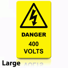 Large Danger 400 Volts - Voltage Labels