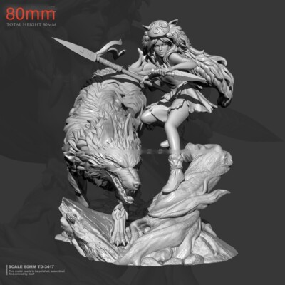 80mm-resin-figure-kit-model-sexy-ghost-princess-unassembled-unpainted