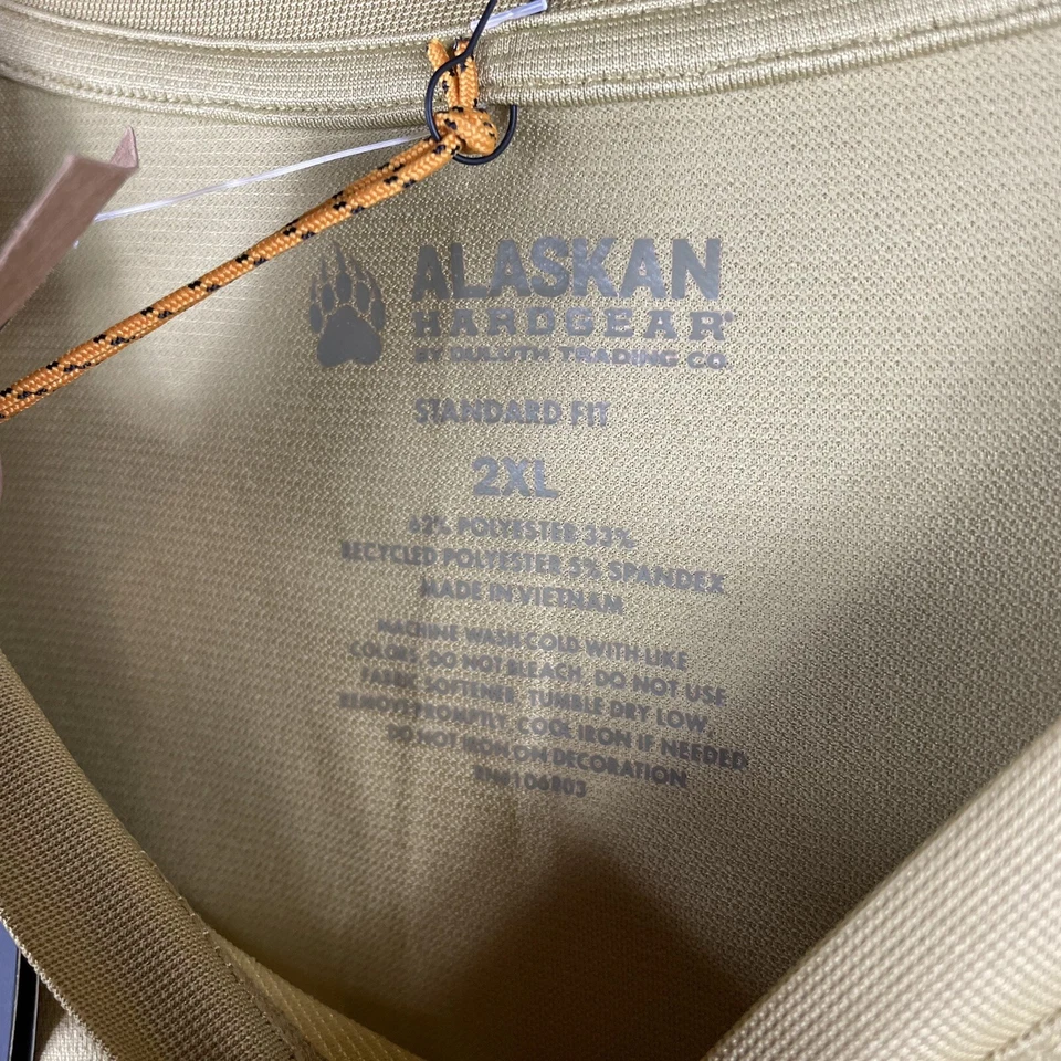 Новый Аляска Hardgear рыбалки L/S рубашка основание слой желтый новый 2XL отверстие для большого пальца - Изображение 3 из 4