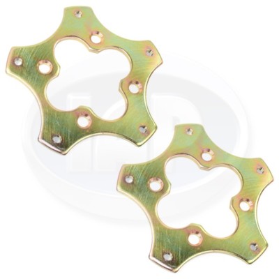 4x130-5x205 STEEL WHEEL ADAPTERS PAIR VOLKSWAGEN T1 BUG & SUPER BEETLE 1966-1979