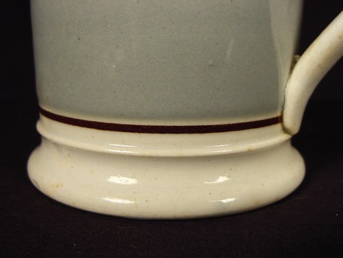 RARE 1800s TINY PETITE 3” MOCHAWARE MUG STAFFORDSHIRE PEARLWARE MOCHA WARE MINT - Picture 6 of 7