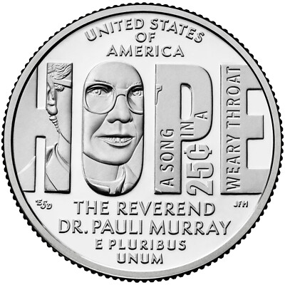 2024-P&D American Women Quarters - Reverend Dr. Pauli Murray