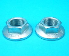 2 x Genuine M24 KNOTT 32mm 'ONE SHOT'  Hub Nuts Ifor Williams P6E Trailer