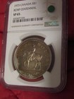 1973  CANADA  SILVER  $1  DOLLAR..RCMP  CENTENNIAL..NGC SP-65 — photo 1