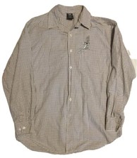 Warner Bros Studio Store Mens Shirt Bugs Bunny Gray Button Front Sz M EUC 
