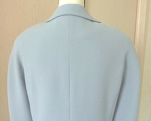$420 New Mondi Blazer Open Front Wool lined Jacket Blazer SZ 40 10 M Baby Blue - Picture 5 of 12