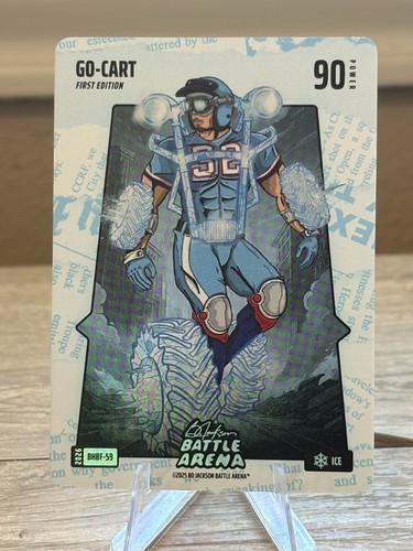 Bo Jackson Battle Arena Go-Cart Ice Newspaper Foil