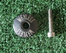 Weyless Threadless Bike Headset Top Cap W/ Bolt For 1 1/8" Headset