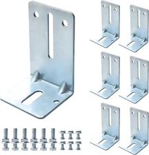 Heavy Duty Steel Garage Door Track Jamb Bracket Set, J6 Reinforcement Strut B...