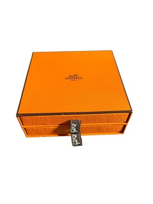Hermes Herren H Muster Taschentuch Set 2 Stück Neu unbenutzt Accessoires
