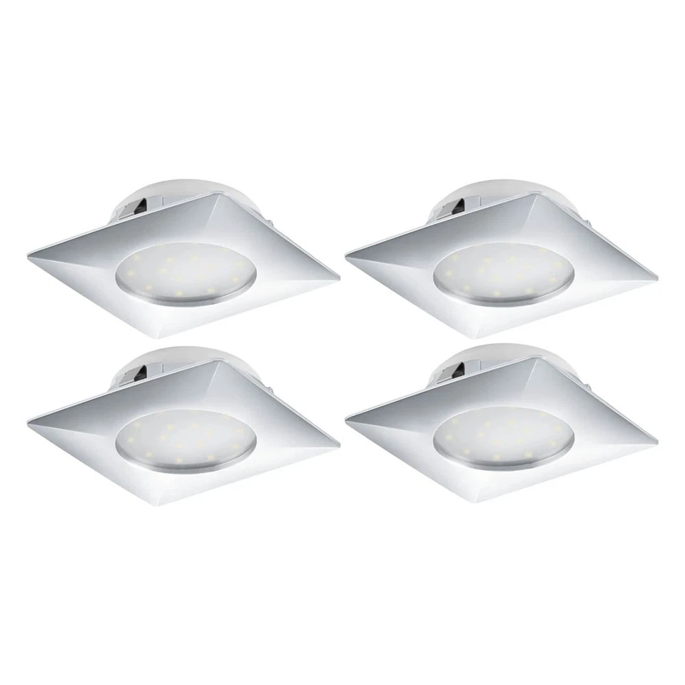 Einbauleuchte Einbaulampe Deckenspot Spotlampe 4er Set Chrom warmweiß LED 12cm - Bild 2 von 4