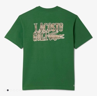 LACOSTE HERREN T-SHIRT GOLF PIONEER (GR. 5/L) DUNKELGRÜN - NEU MIT ETIKETT