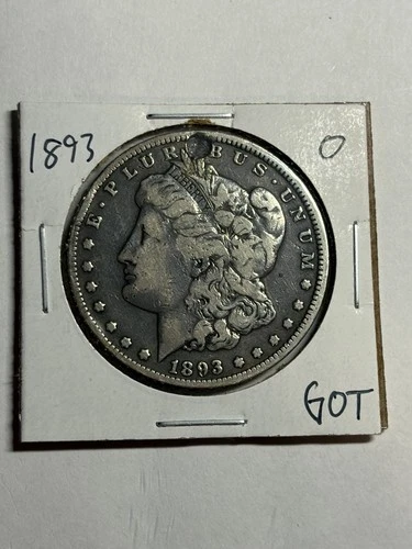 1893 O Morgan Silver Dollar $1 VF Details Key Date
