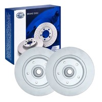 2X Hella Bremsscheiben 290Mm Hinten Passend FüR Renault Megane 55696PRO