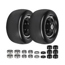 11x6.00-5" Flat Free Tires – 11x6-5 Solid Smooth Lawn Mower Tires/Wheel wi