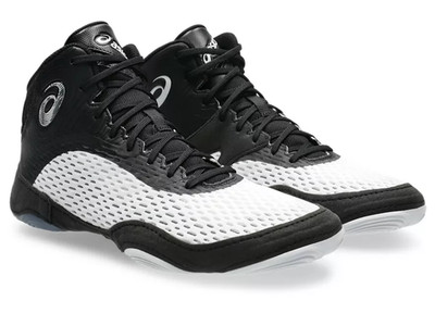 Asics Split Elite Wrestling Shoes - WHITE/BLACK