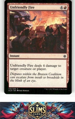 Magic the Gathering MTG Ixalan Unfriendly Fire #172 Buy 2 Get 1