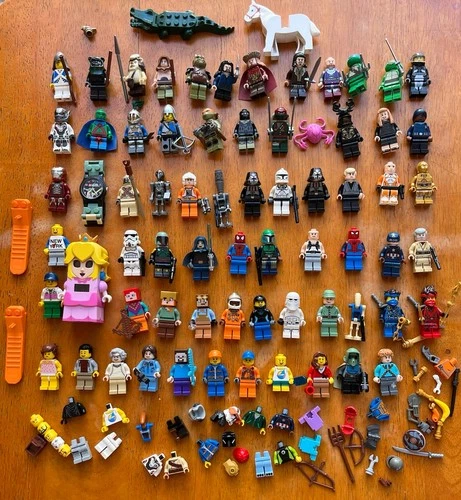 LEGO Mini Figure and Accessory Lot 70 Star Wars, LOTR, Marvel, Mixed Lot.