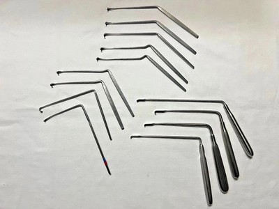 Set Of 13 V.Mueller Boss Ruggles Codman Weck Symmetry Nerve Root Retractors