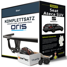 Für SEAT Ateca SUV Typ KH7 , KHP Anhängerkupplung starr +eSatz 13pol uni 16- NEU