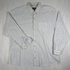 Cutter & Buck Shirt Men's 3XT/3TGL Color Striped Button Down Long Sleeve Pocket