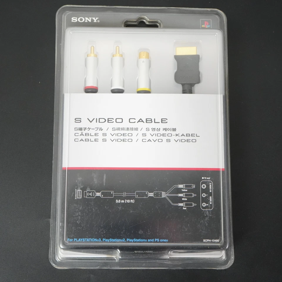 Cable AV SONY OFICIAL Playstation S-Video SCPH-10480 PS PS2 PS3 NUEVO Precintado - Imagen 2 de 4