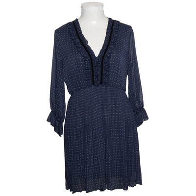 Zara Basic, Kleid, Größe: M, Blau/Weiß, Polyester, Gepunktet, Damen #LEe