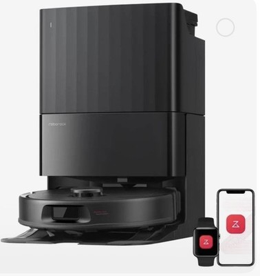 Roborock Robotic Vacuum & Mop with Docking Station, Smart Home, Black