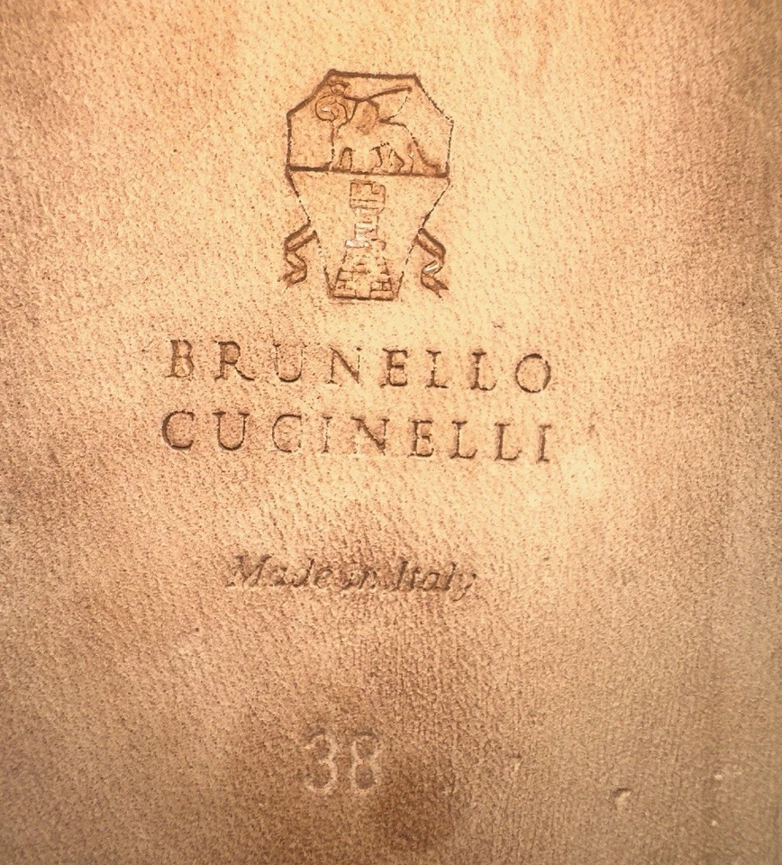 Brunello Cucinelli Leather Monili Beaded Ankle Strap Sandal38/8 US - Image 4 of 4