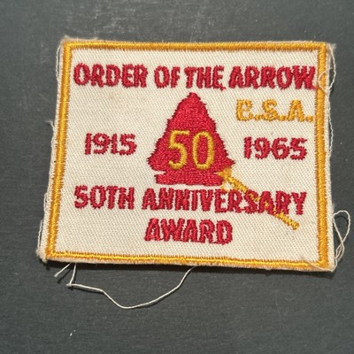 Vintage 1965 Pfeilorden 50th Anniversary Award Patch OA Schärpe Pfadfinder WWW