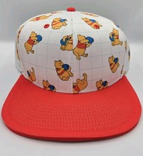 2025 Disney Parks Winnie The Pooh AOP Hat Adult NEW Red White Pooh With Hunny