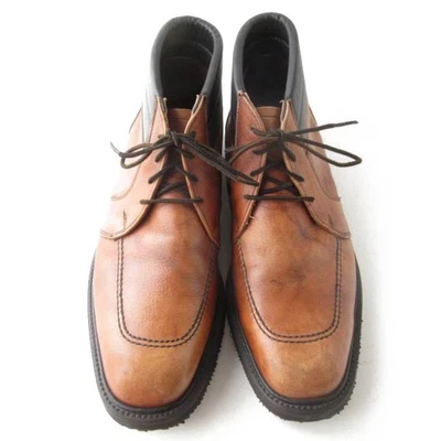 RedWing Boots 9347 Moc Toe Chukka Boots Cuero Marrón Talla 12E 80s ~ 90s Vintage - Imagen 1 de 4