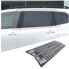 Black Car Window Pillar Sticker Decal Trim Alloy Fits Subaru Forester 2019-2024