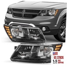 2PCS Black Headlight For 2009 2010 2011 2012 2013 2014 2015 2016 2017 2018