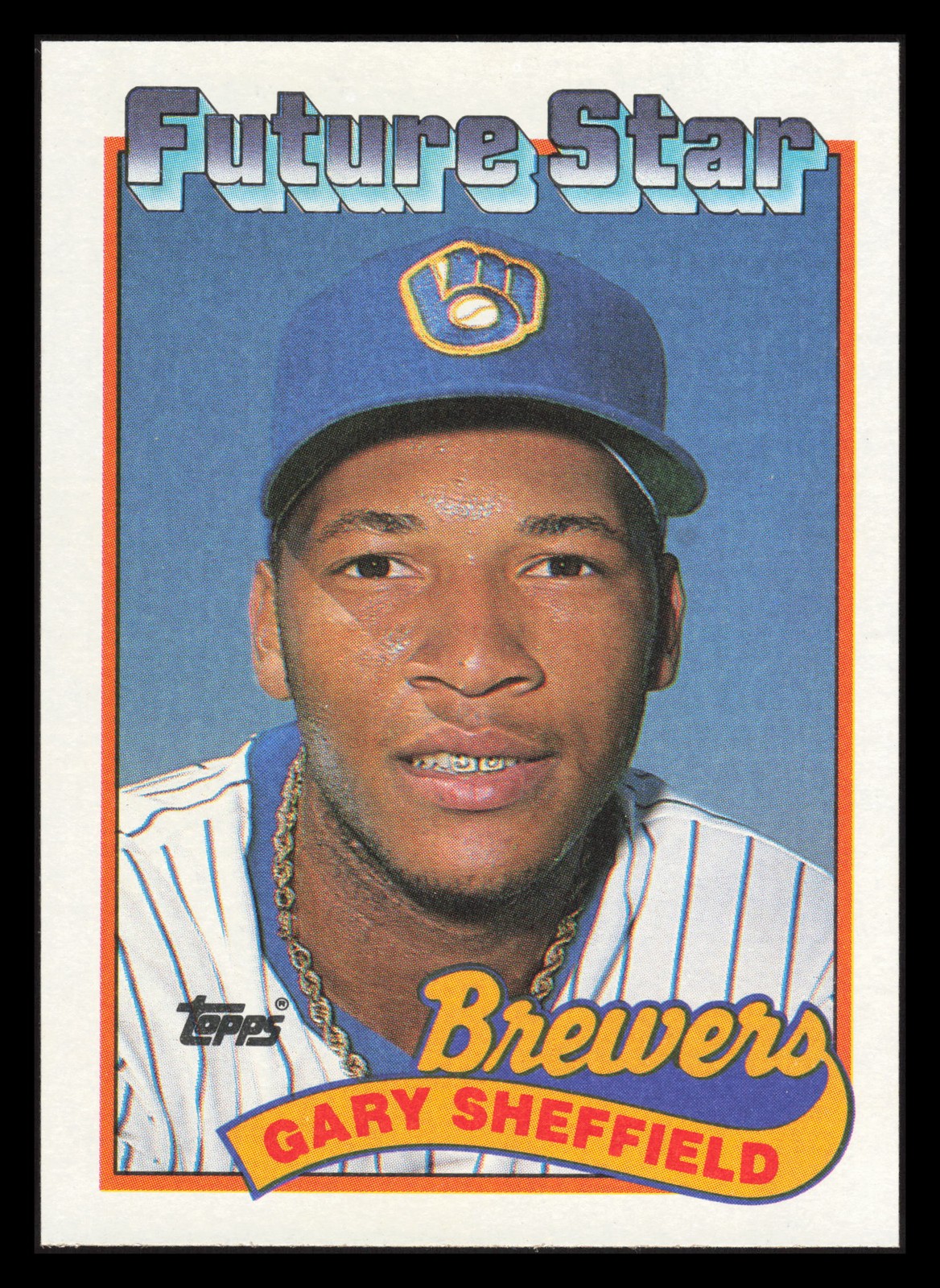 Gary Sheffield RC Future Stars 1989 Topps #343 Milwaukee Brewers