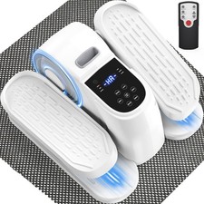 Under Desk Elliptical Machine, Mini Ellipse Leg Exerciser Electric Seated Pedal